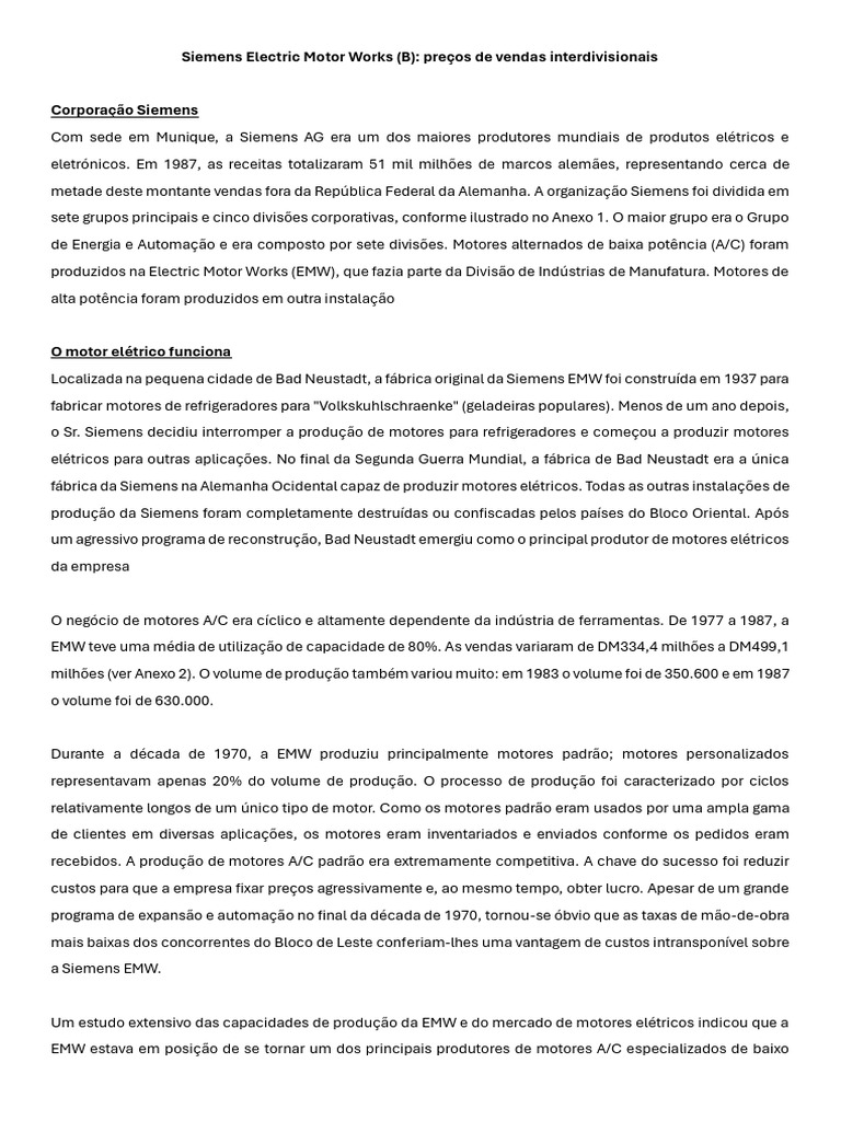 10. Siemens Electric Motor Works PDF Despesa Siemens