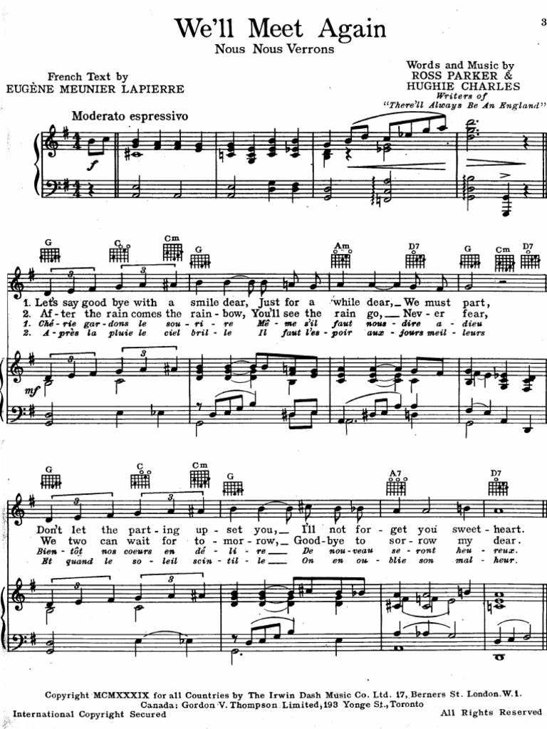 Vera Lynn Well Meet Again | PDF