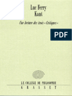 Luc Ferry - Kant - Une Lecture Des Trois Critiques-Grasset (2006)