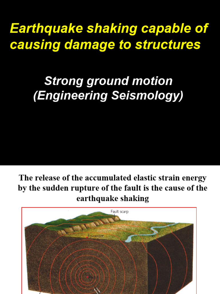 Earthquake Strong Motions | PDF | Earthquakes | Seismology