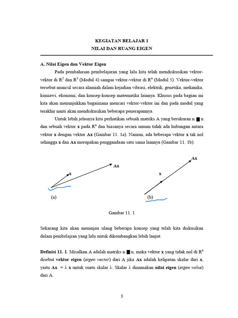 Nilai dan Vektor Eigen dalam Matriks | PDF