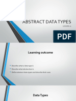 Lesson 1 - Abstract Data Types