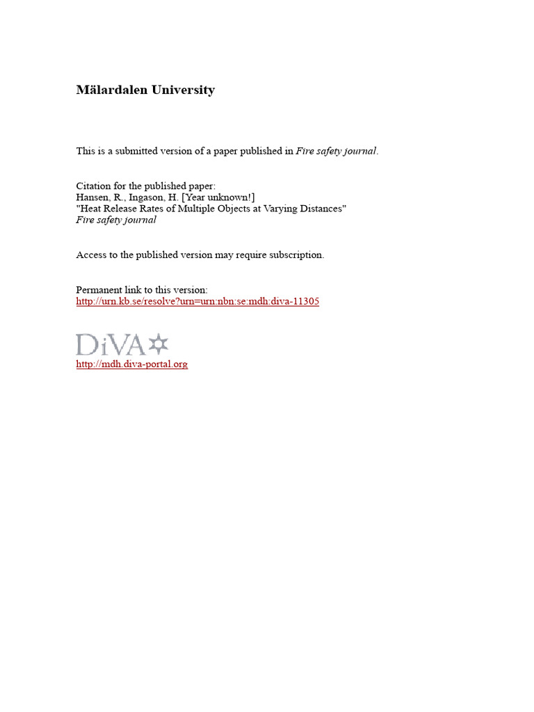 FULLTEXT02 | PDF | Combustion | Experiment