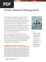 Oracle Fusion HCM Absence Management Guide | PDF | Employment ...