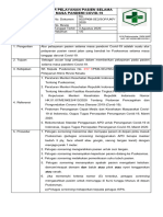 7.1.4.1.n. SOP Alur Pelayanan Pasien Selama Masa Pandemi Covid-19 Rev.1 (Rev Agustus 2020)