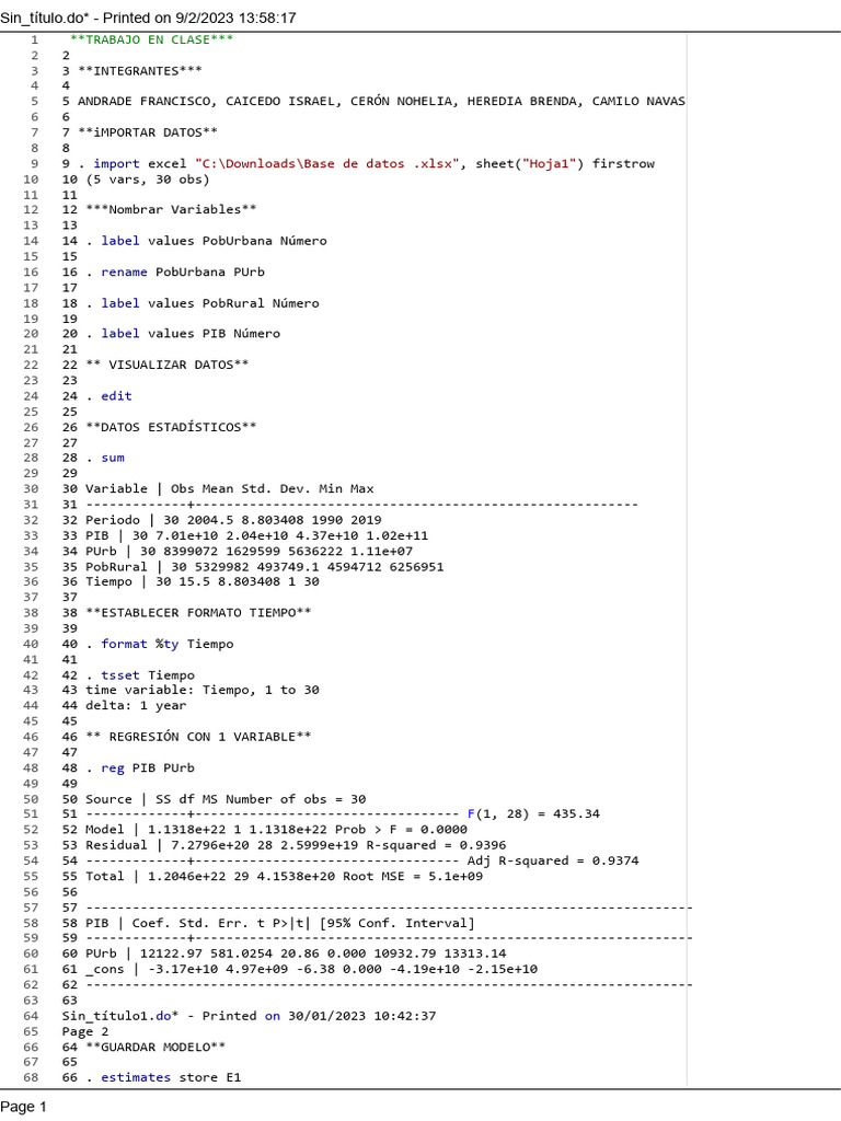 Análisis de Regresión y Pruebas Estadísticas | PDF