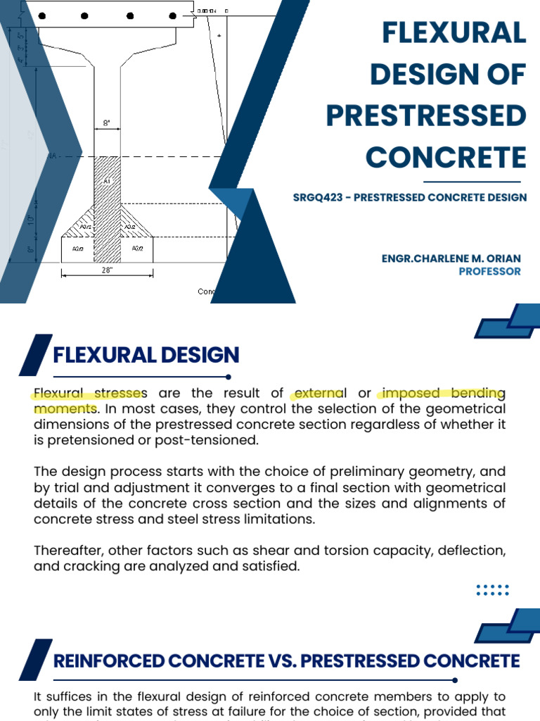 SRGQ423 - Flexural Design of Prestressed Concrete | PDF | Beam ...