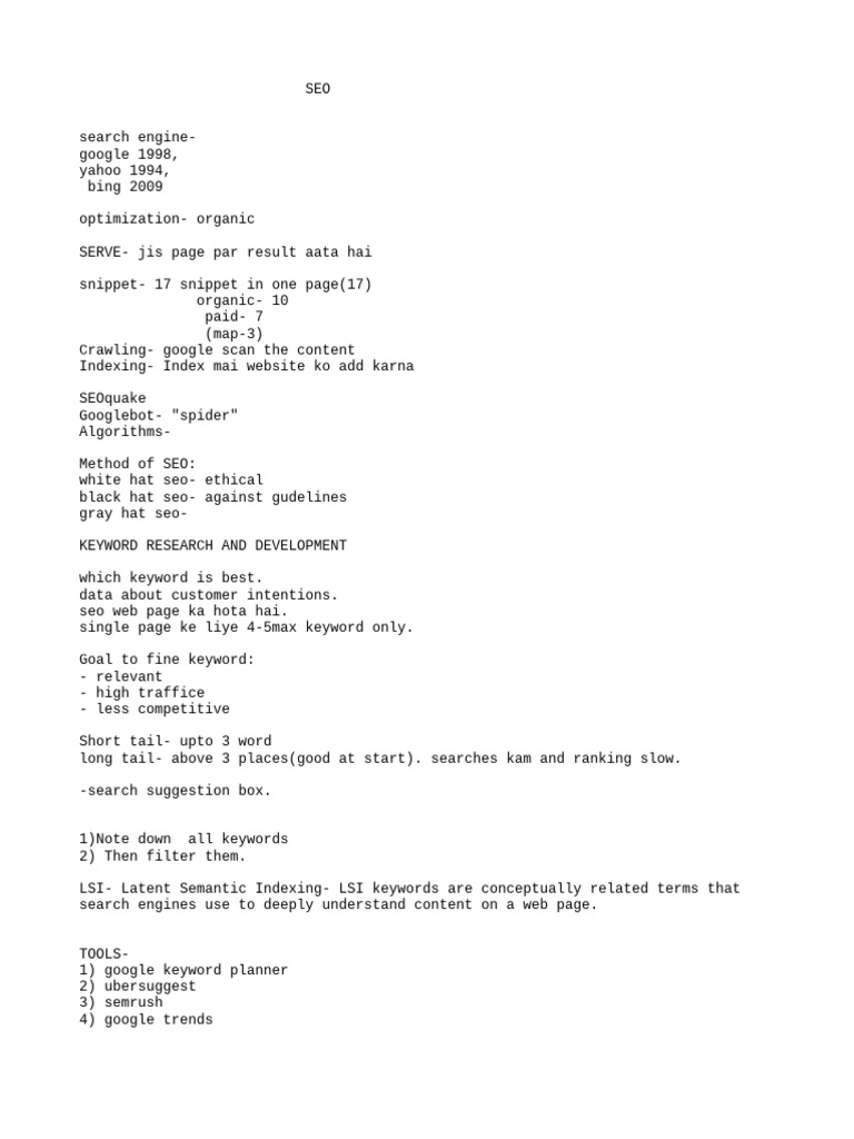 Seo Pdf Search Engine Optimization Aggregation Websites