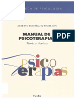 Manual de Psicoterapias Teoría y Técnicas Alberto Rodríguez Morejón