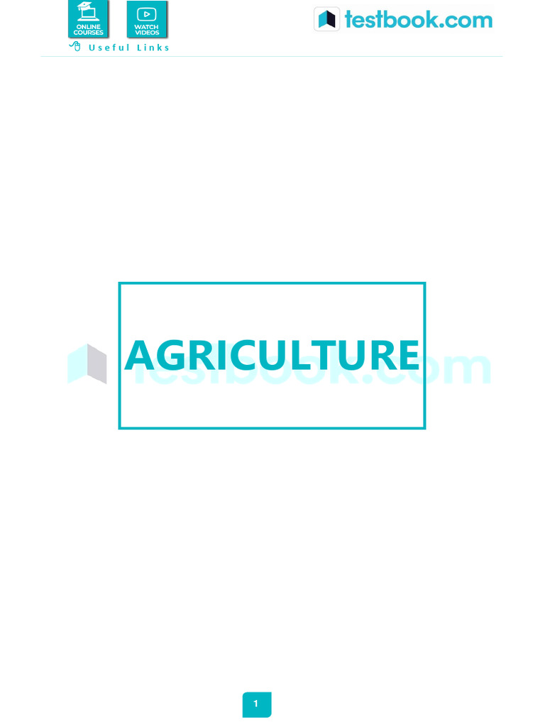 Agriculture Pdf Pdf