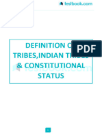 Definition of Tribes, Indian Tribes & Constitutional Status PDF