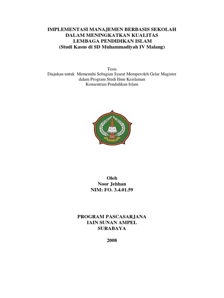 Jurnal Manajemen Pendidikan Islam | PDF