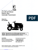 RidingMower Owners Manual