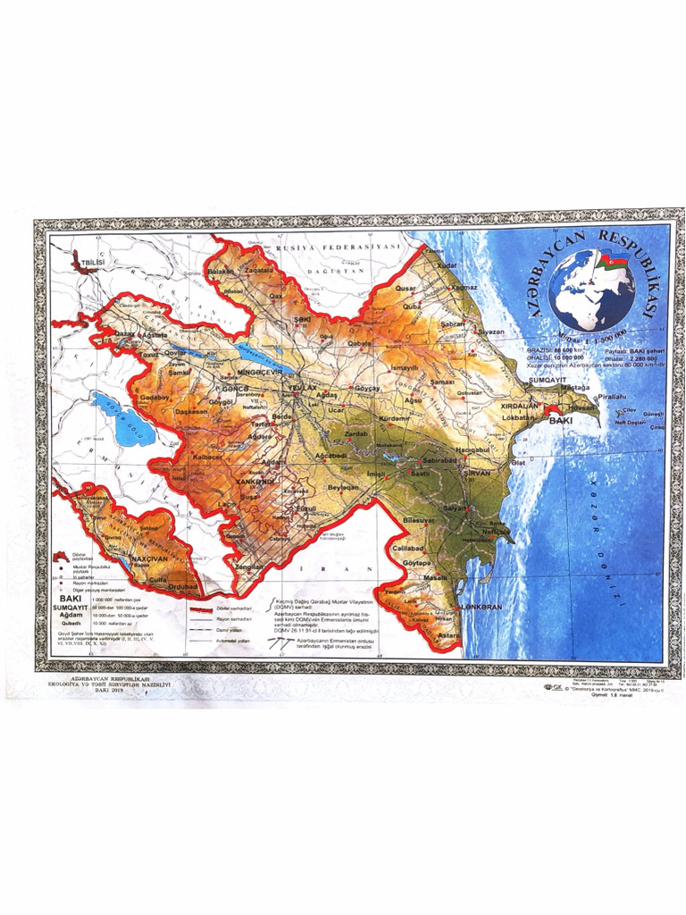 Azərbaycan Xəritə Kiçik 1 | PDF