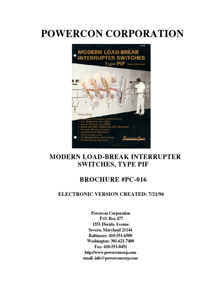 Powerconcorp switches | PDF | Switch | Fuse (Electrical)