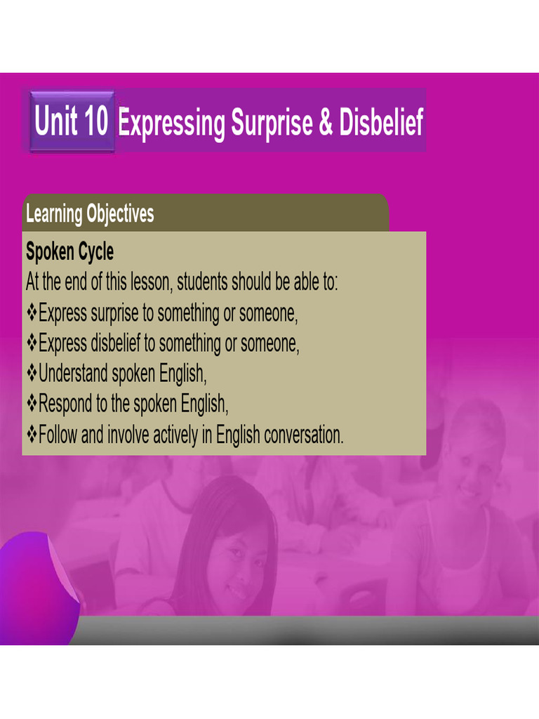 Expressions of Surprise and Disbelief | PDF | Human Communication ...