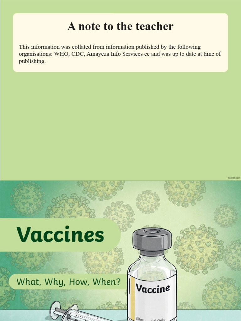 Za Ss 99 Vaccines What Why How When Powerpoint Ver 2 | PDF | Vaccines ...