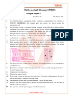 Pre RMO Exam 2023-24 Sample Question Paper 1 With Solutions PDF