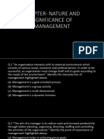 Nature and Significance of Management Cuet