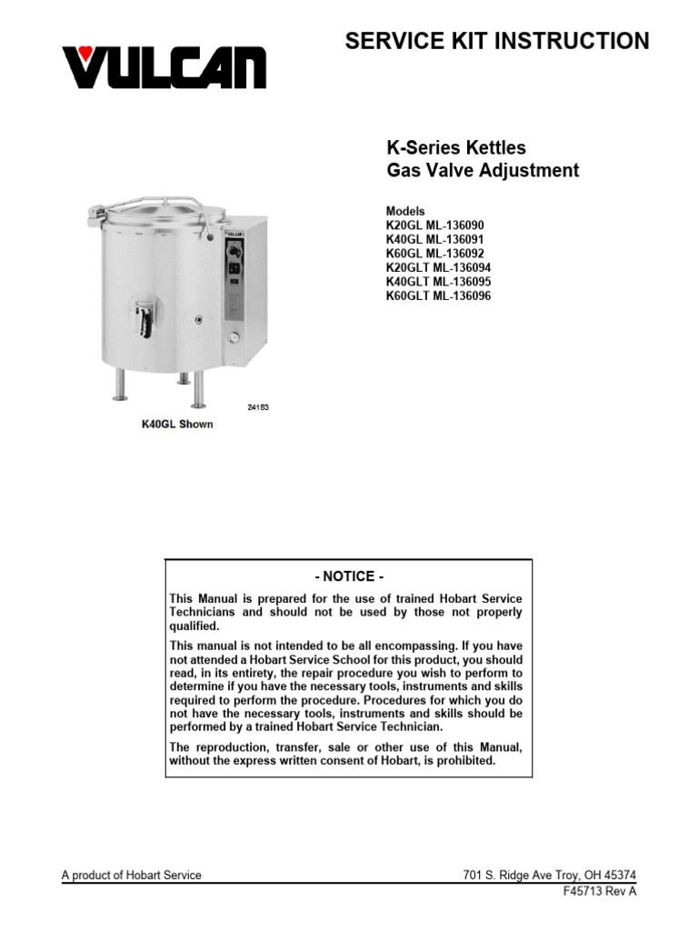 VH K40glt Iom PDF Propane Combustion