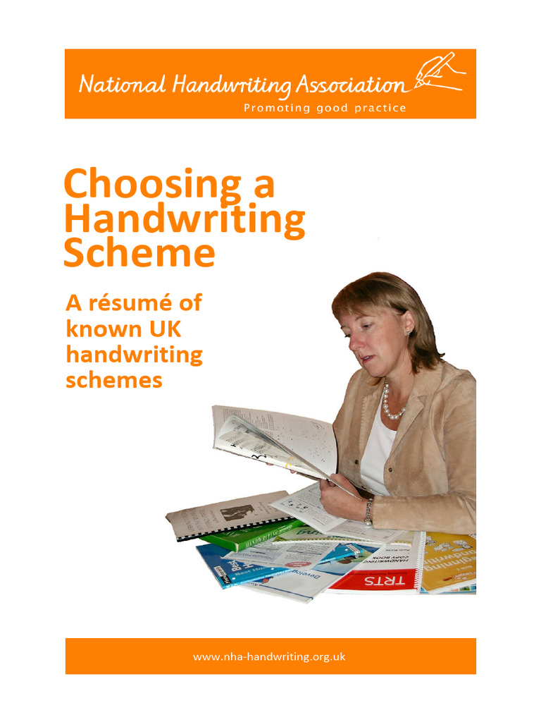 Choosing a handwriting scheme pdf writing