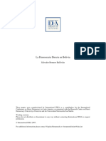 La Democracia Directa en Bolivia: Salvador Romero Ballivián