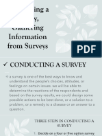 Conducting A Survey Gathering Information From Surveys Wednesday Asynchronous Class