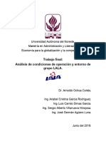 Análisis de Condiciones de Operación y Entorno de Grupo LALA, Final.