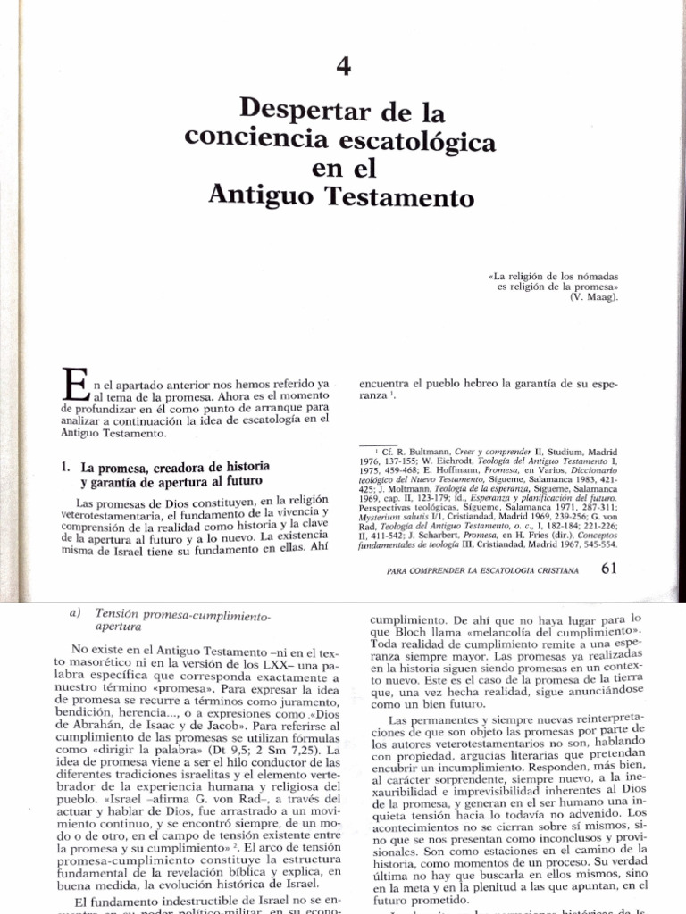 Despertar de La Conciencia Escatológica en El AT | PDF