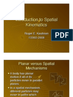 Introduction To Spatial Kinematics