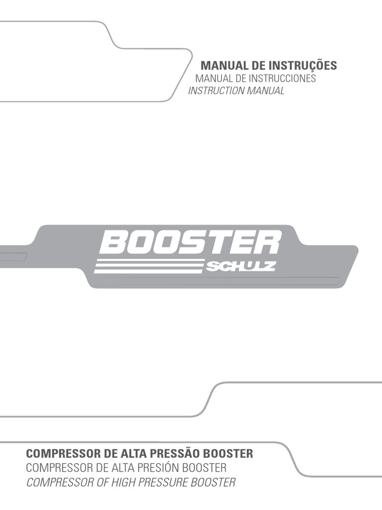 Manual Booster | PDF | Reservatório de petróleo | Válvula