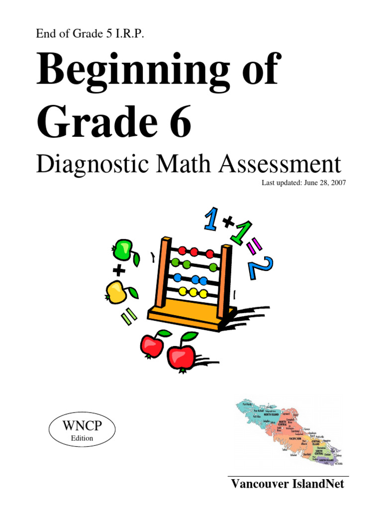 Grade 6 Diagnostic Math Assessment | PDF | Shape | Mathematics