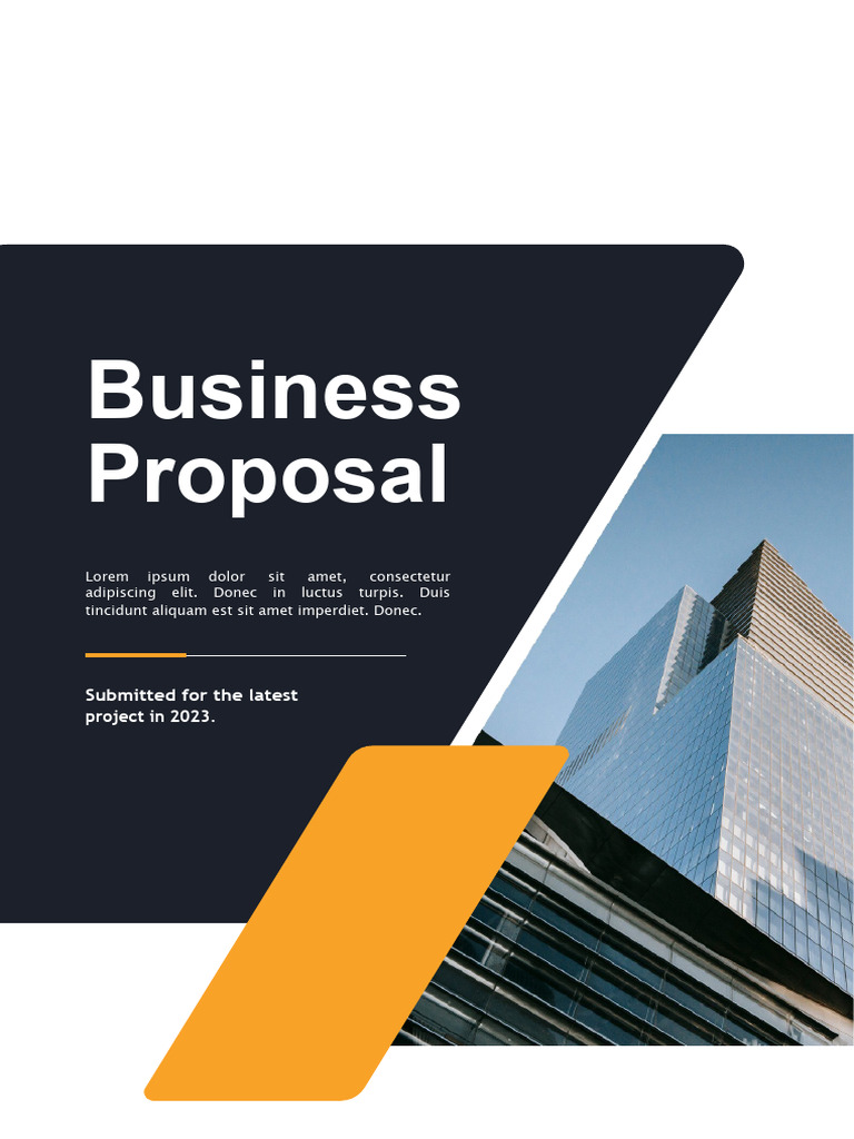 Dark Gray Yellow Modern Business Marketing Proposal | PDF