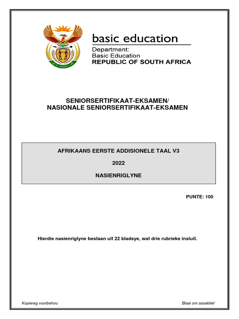 Afrikaans FAL P3 May June 2022 MG PDF Afrikaans FAL P3 May June 2022 MG PDF