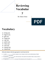 Reviewing Vocabulary