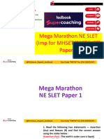 Mega Marathon NE SLET Paper 1