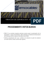 Proceso de Exportacion Emcocables