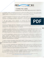 Documento: PUENTE Respalda la candidatura de Edmundo González Urrutia