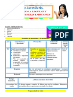 3° SESIÓN DÍA 1 PS APRENDEMOS A REGULAR Y EXPRESAR NUESTRAS EMOCIONES