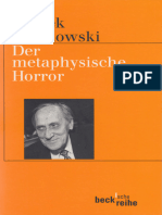 Leszek Kolakowski, Leszek Kołakowski, Friedrich Griese - Der metaphysische Horror-C.H.Beck Verlag (2002)