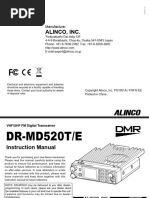 Alinco DR MD500 Manual