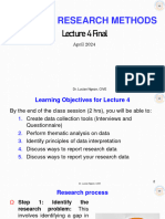 Is 221 ICT Research Methods - Lecture 4