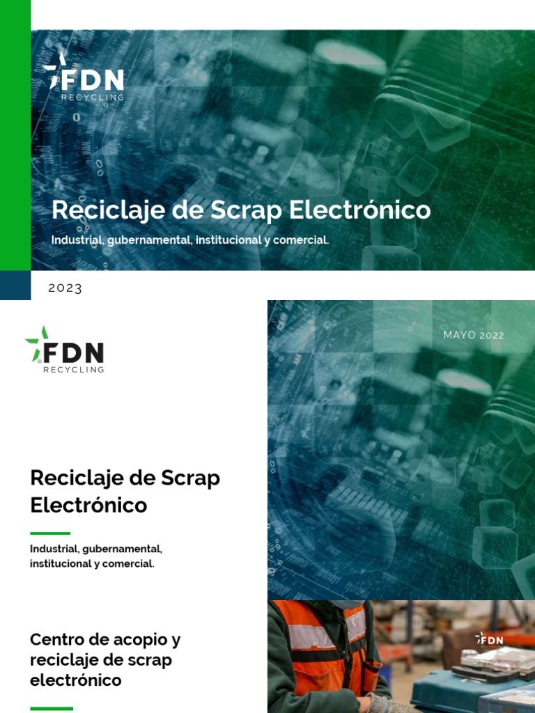 Reciclaje de Scrap Electrónico en FDN | PDF | Reciclaje | Electrónica