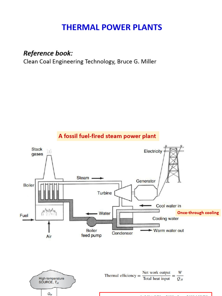 Thermal Power Plant Efficiency and Emissions | PDF | Fossil Fuel Power ...