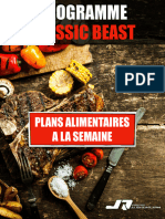 Plans Alimentaires Classic Beast