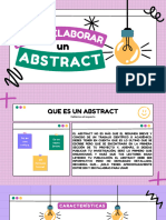 ¿Cómo elaborar un abstract