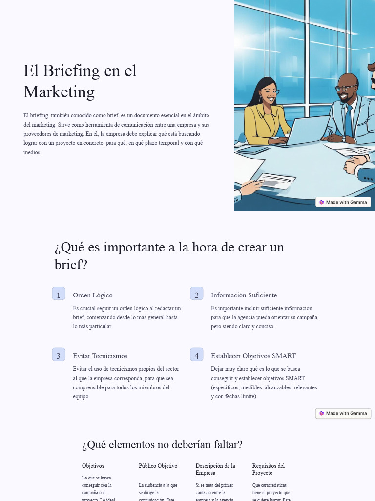 Guía Esencial para Crear un Briefing | PDF | Marketing | Business