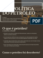 Geopolítica Do Petróleo