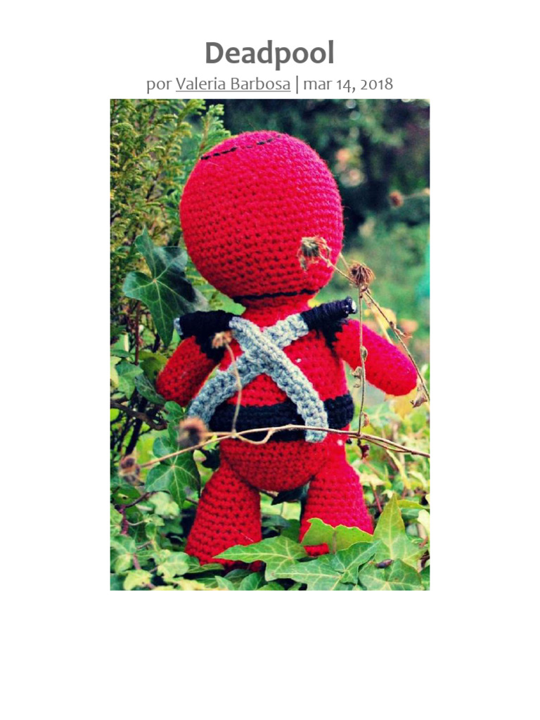Crochê do Deadpool em Passo a Passo | PDF