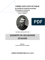 Eléments de géographie humaine vraie